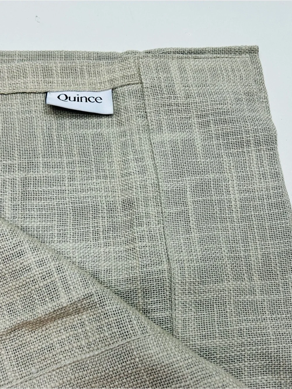 QUINCE Set Of 2 48x84 Cotton Sheer Curtains Grey 9734